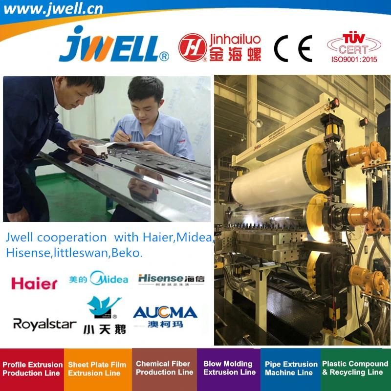 Jwell-TPU|ABS Plastic Composite Plate Recycling Agricultural Making Extruder Machine for Automobile Application Series (4)