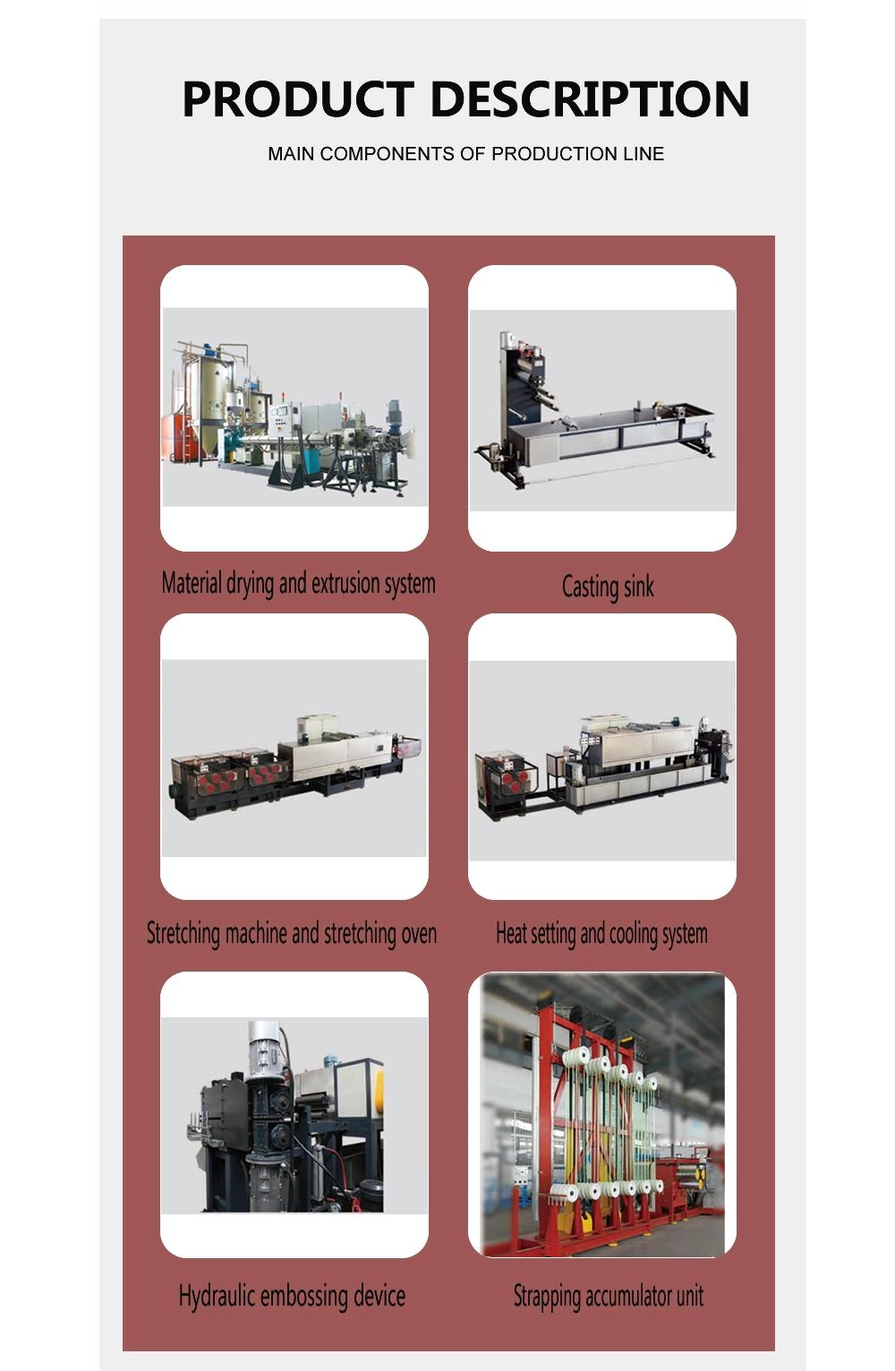 Eco-Model Pet/PP Plastic Straps Band Production Line