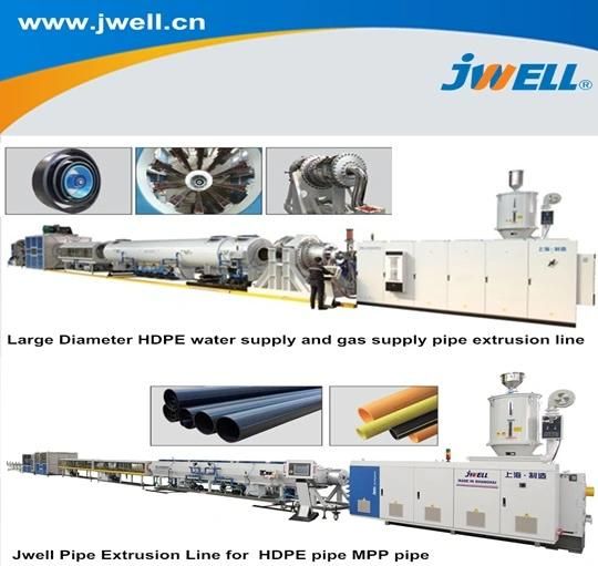 Jwell High Speed Plastic Single-Layer and Multi-Layer HDPE/PP/PPR Pipes Extrusion Machine/Equipment