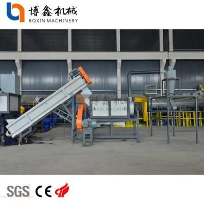 PE PP Plastic Pipe Shredder Washing Line / HDPE LDPE Plastic Drum Recycling Machine