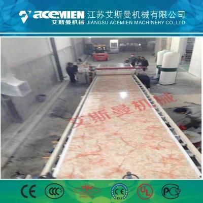 PVC Imitation Artificial Marble Decoration Sheet Board Plate Making Machine with UV ...