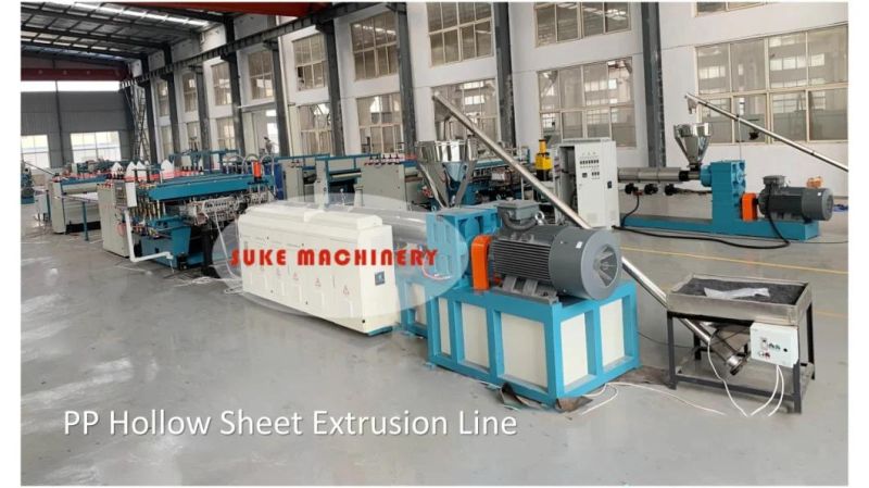 Suke PP Sheet Extruder Making Machine/PP Hollow Construction Building Template Production Line