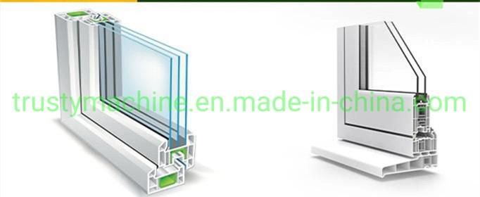 Plastic Double Screw Extruder Machine PVC Window Door Profile Production Extrusion Line