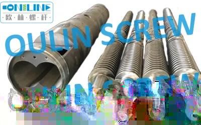 Pelletizing Machine Spare Bimetallic Twin Conical Screw and Barrel