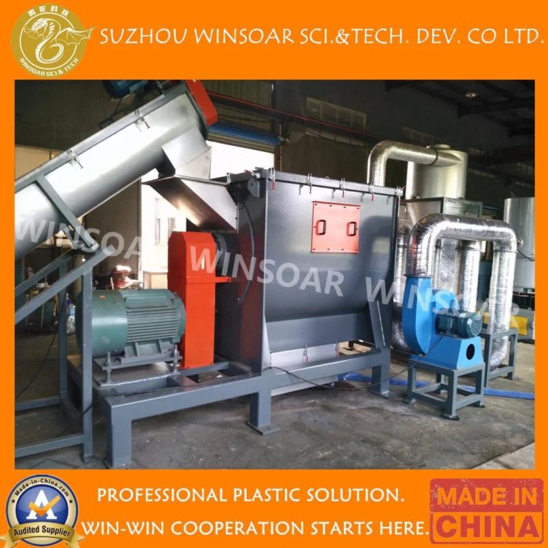 Waste Plastic PE/PP/HDPE/LDPE Bulk Ton Bag/ Agricultural Film/ Shopping Bag Flakes Scraps Crushing Recycling Washing Machine Production Line