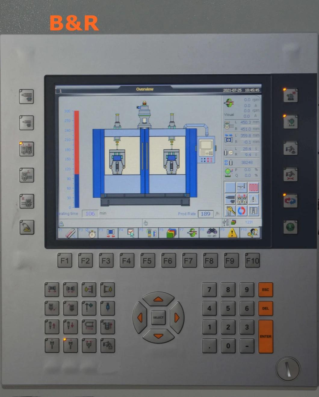 0.5gallon Double Station Single Die-Head Triple Layer with View Stripe & Moog Blow Molding Machine