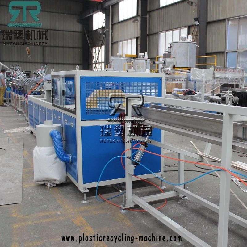 Plastic Mould Extrusion Twin Screw Imitation Marble PVC PS Skirting Line Production Plant