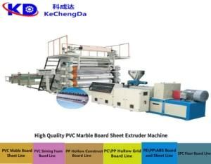 PVC Plastic Artificial Imitation Marble Sheet Board Extrusion Production Line