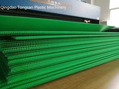 PP PE Polypropylene Hollow Corrugated Sheet Board Production Line/Plastic Fluted Grid ...