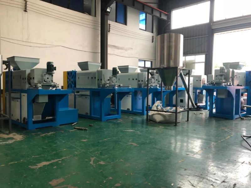 Plastic PE PP Film Bags Squeezer Granulating Recycling Machine