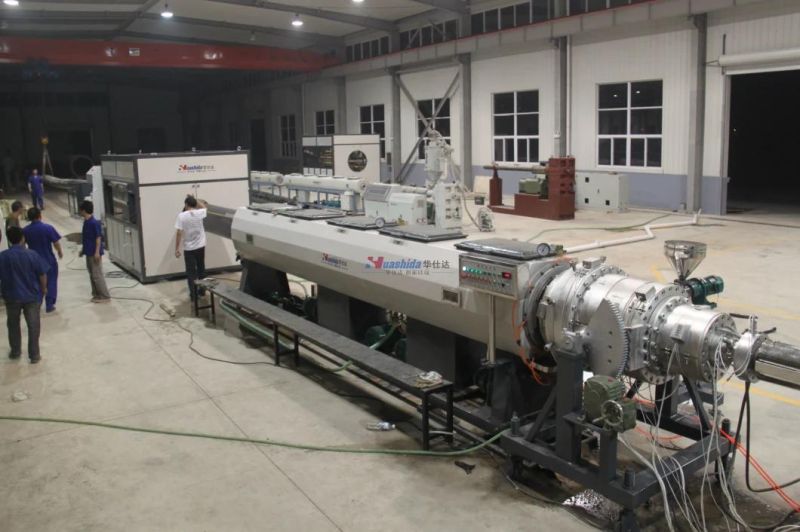 HDPE Water Gas Transporting Supply Pressure Pipe Extrusion Line