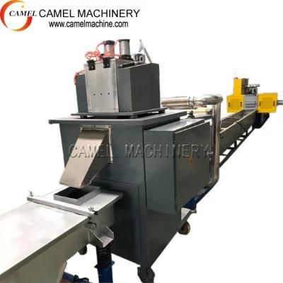 Plastic PE PP Film Flakes Pelletizing Machine Recycling Extruder