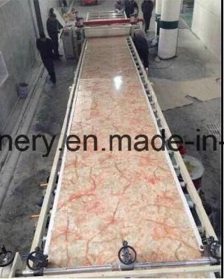 PVC Plastic Imitation Marble Board Production Machinery for Wall