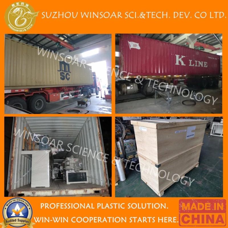 China Wholesale Winsoar Extrusion Factory Custom Wood Plastic Composite PP PE PC ABS UPVC PVC PE WPC Floor Window Door Plate/Panel/Frame/Profile Making Machine