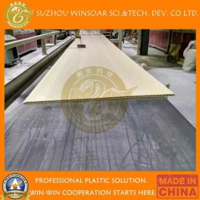 Plastic PVC PE PP WPC Wood Composite Deck Profile Extruder Extrusion Extruding Production ...