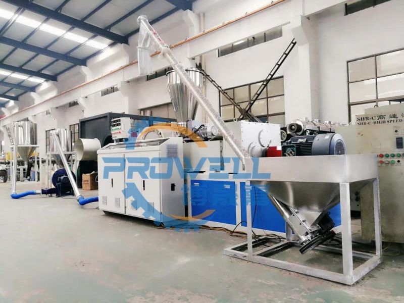 Sjz80/156 Extruder PVC Powder Pelletizing Machine Plastic Soft Rigid PVC Pelletizing Making Machine with Knife Cutting Device