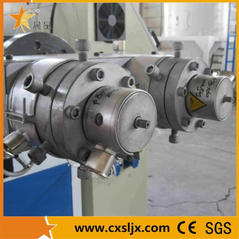 16~63mm PVC Double Pipe Extrusion Line / One Mould Twin Cavity Extrusion Line