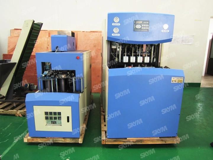 Semi Automatic 4 Cavity 2600PCS Per Hour Water Bottle Making Machine / Pet Blowing Machine /Blow Molding Machine