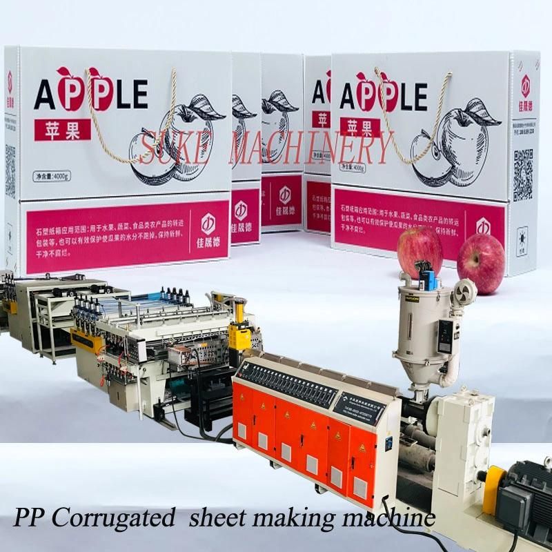PP PE PC Plastic Hollow Sheet Extrusion Making Machine Plastic Extruder