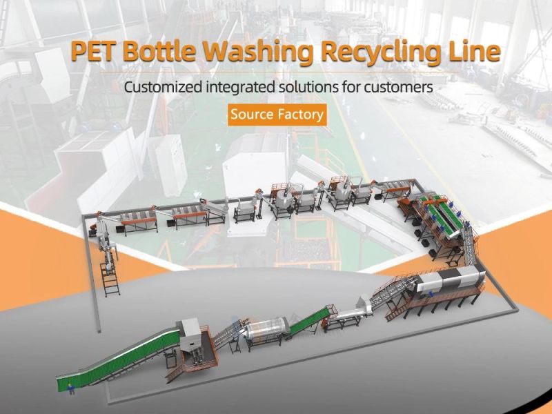 Source Manufacturer Plastic Bottle Recycling Machine Pet Waste Recycling Machine