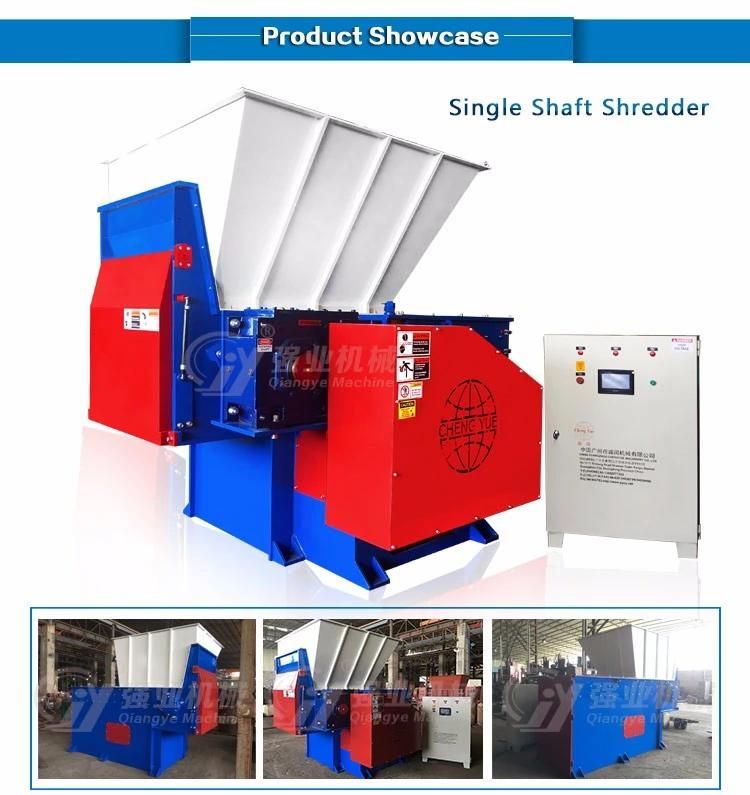 Single Shaft Shredder Trial Run with Thick Pipe