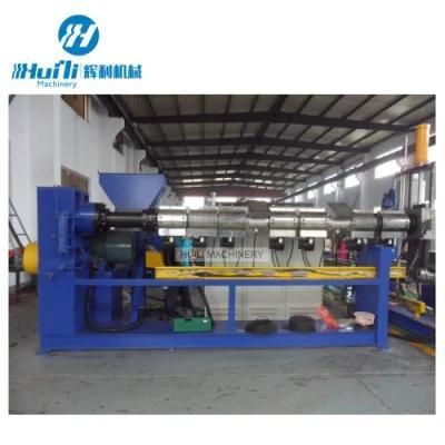 Water Flush Die Face Cutting PE PP Plastic Film Recycling Granulator Recycled LDPE Plastic ...