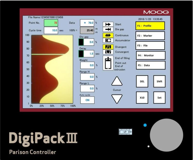 Moog 200point/100point/Blow Moulding Machine/Parison Control/Parison Control System/Japan Moog/Moog Parison Controller