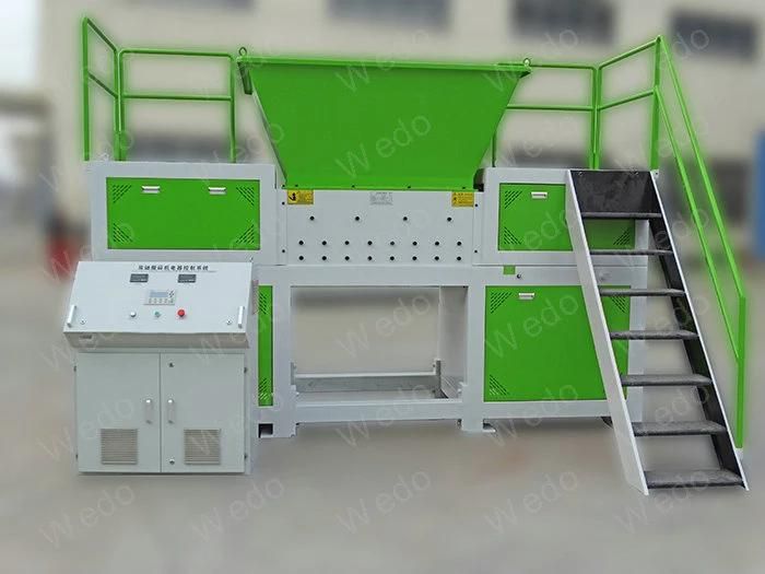 Double Shaft Pet Bottle and Cardboard Recycling Shredder Grinder