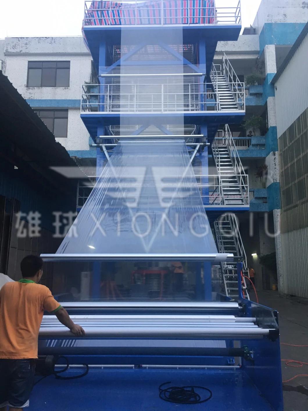 Xiongqiu 3600mm ABC 3 Layers Co-Extrusion Inner Cooling LDPE Film Blowing Machine