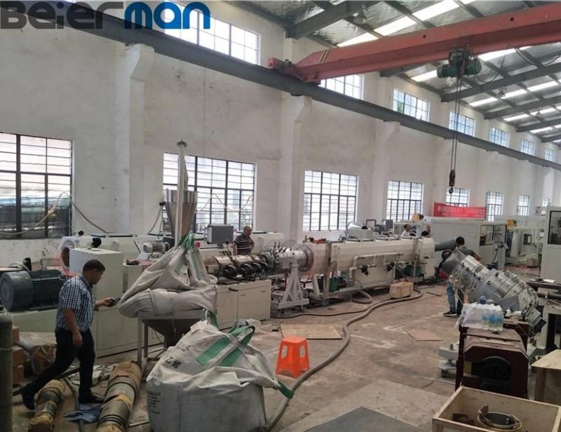 PVC UPVC CPVC/PE HDPE PPR PC Smooth Rigid Corrugated Flexible Soft Hose Water Pipe Single/Double Screw Extruder/Extrusion/Extruding/Making Machine for 800mm