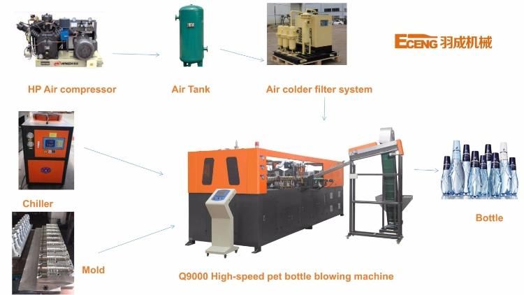 Plastic Fully Auto Pet Bottle Blow Moulding Machine