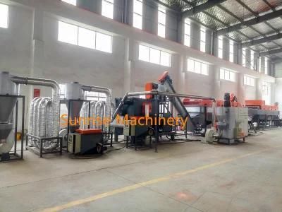 Complete Waste Plastic LDPE PP Film Crushing Washing Granulating Machine