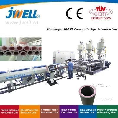China Jwell Multi-Layer PPR/Pert/ Pex PE Pipe Extrusion Line for Cool and Hot Water Supply
