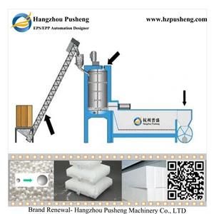 High Efficiency Polystyrene Expander Machine with Fluidized Bed Dryer/Aging Silo