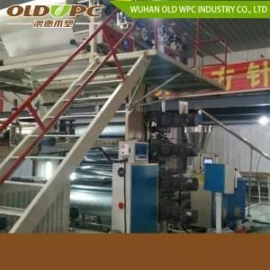 Plastic Vinyl WPC Spc Flooring Extrusion Machine Rigid Core Co Extruder