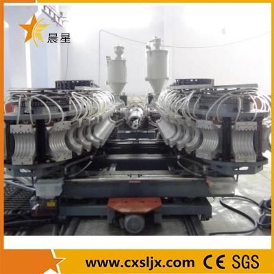 HDPE / PVC Plastic Double Wall Corrugated Pipe Making Machine