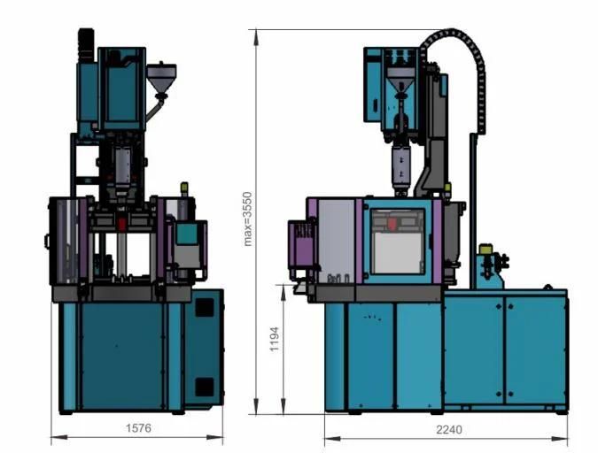 Ve600r2 Intelligent Solution of Hybrid Vertical Injection Molding Machine