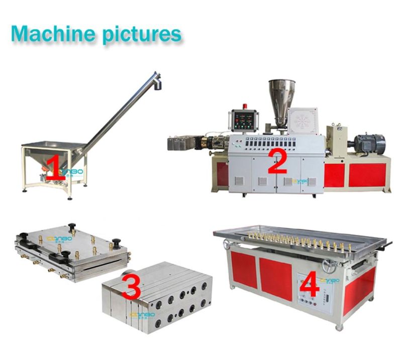 Plastic Double Twin Screw Extruder for PVC Ceiling Panel