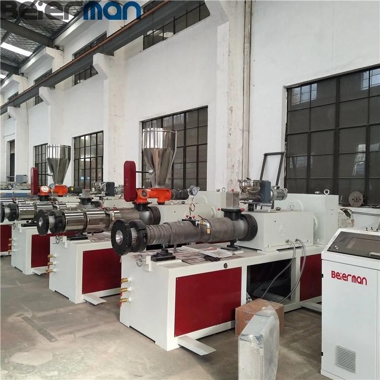 Plastic Sj Sjsz Series Different Kinds Single Screw Conical Twin Screw Extruder for Pipe Profile Making