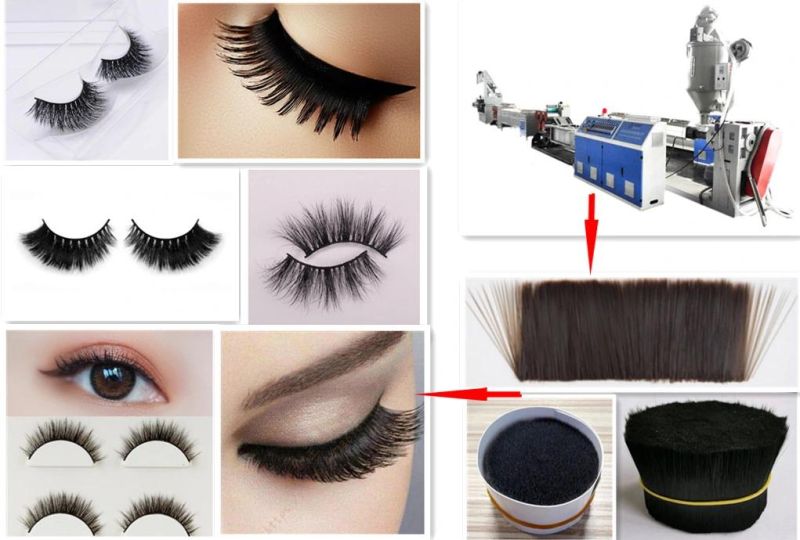 Mature PBT/Pet Synthetic Artificial Eyelashes Fibers Hairs Filaments Making Machine