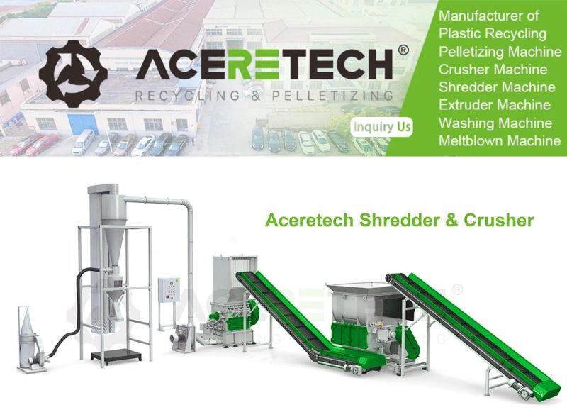 Customizable PE Pipe Plastic Blocks Single Uniaxial Shredding Machine