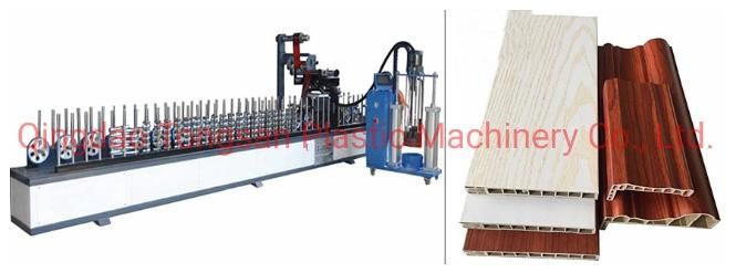 PVC or PVC Wood Composite 600 700 800 900 1000 1100mm PVC Door Making Machine