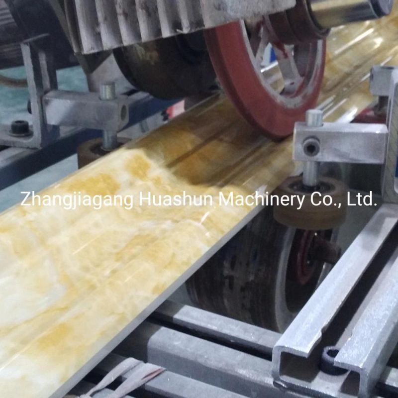 Fireproof Plastic PVC Faux Marble Stone Profile Extrusion Line