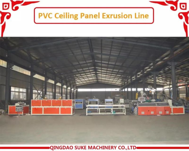 PVC Film Covering Partical Board Decoration Ceiling Panel Making Machine/Plastic PVC Wall Panel Ceiling Extrusion Machine