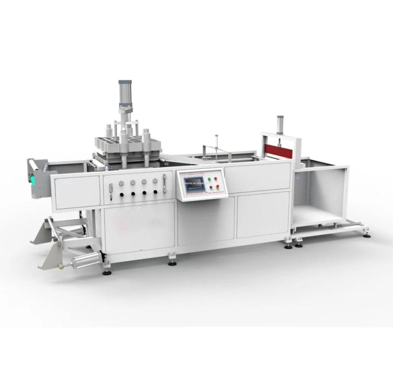 High Efficiency Servo Motor Driven Plastic Lunch Box Thermoforming Machine