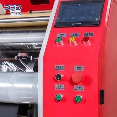 Fully Automatic Stretch Film PVC/PE Cling Film HDPE Film LLDPE Film Rewinder