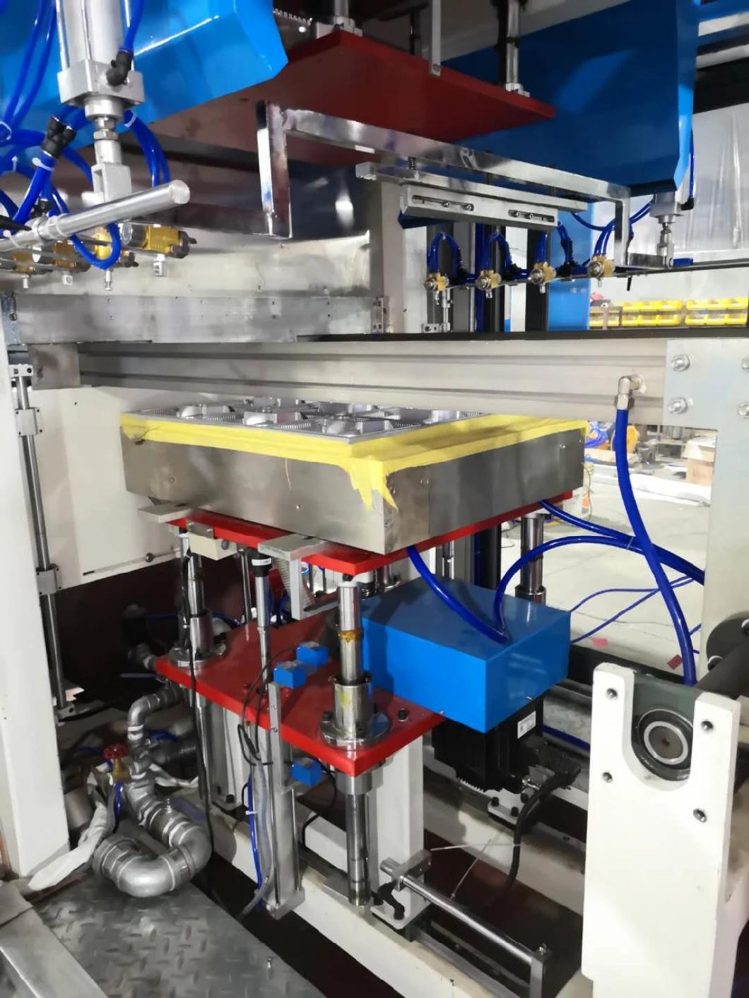 Three Station Plastic Thermoforming Machine