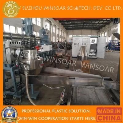 Wasted Plastic Recycling Extruder Machine Water-Ring Cutting Film Pelletizing Machine Line