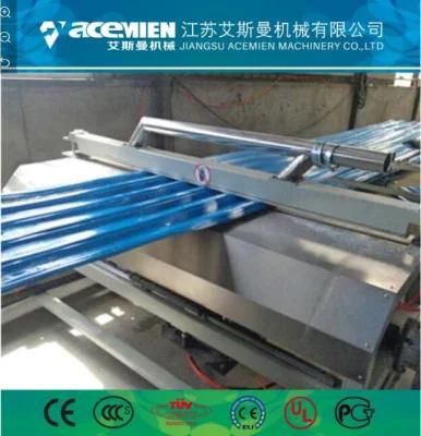 Wall Construction Twin Wall Roofing Sheets Machinery Bright Blue PVC Corrugated Machinery