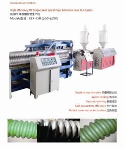 High Efficiency PE Single Wall Spiral Pipe Extrusion Line